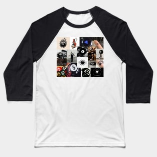 8ball aesthetic collage Baseball T-Shirt
